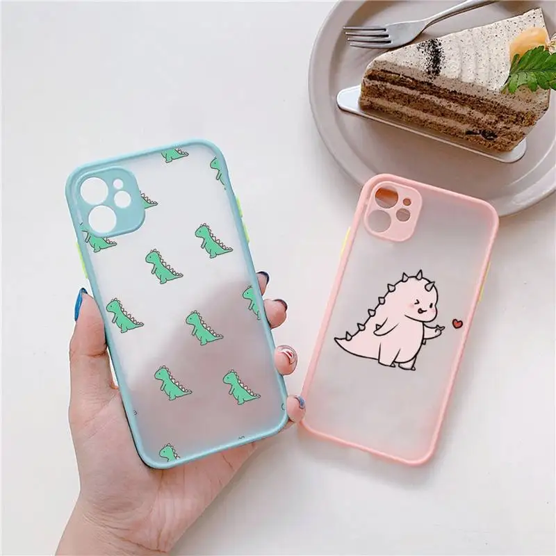 Cute Cartoon dinosaur Phone Case Matte Bumper Case For iphone 13 12 11 Pro Max X XS Max XR 7 8 Plus 12mini
Cute Cartoon dinosaur Phone Case Matte Bumper Case For iphone 13 12 11 Pro Max X XS Max XR 7 8 Plus 12mini