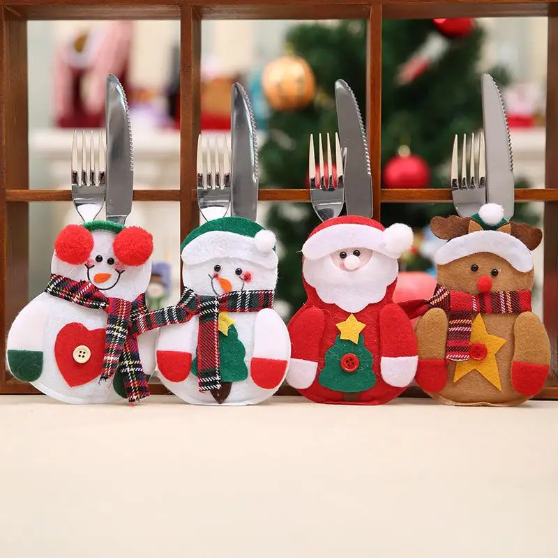 8 шт. рождественские украшения, держатель для кухонной посуды с Санта-Клаусом, Рождественское украшение вечерние чные украшения для дома, ро... 
8 шт. рождественские украшения, держатель для кухонной посуды с Санта-Клаусом, Рождественское украшение вечерние чные украшения для дома, ро...