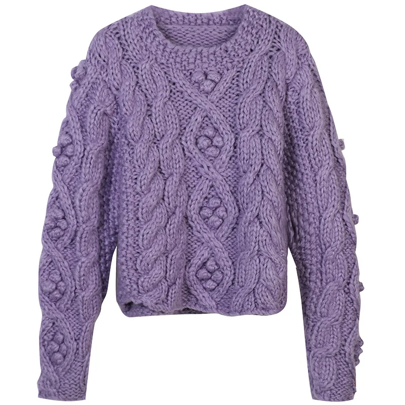 2021 Autumn Winter THick Warm Sweater For Women Vintage Crocheted Knitted Oversized Sweater Pullover Streetwear Jumper
2021 Autumn Winter THick Warm Sweater For Women Vintage Crocheted Knitted Oversized Sweater Pullover Streetwear Jumper