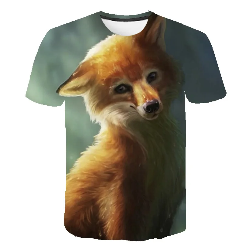 Summer Animal Fox T-shirt Cute O-neck Man T Shirt Short Sleeve Men's Women's Spring Fashion Short Sleeve Oversized T-shirt Top
Summer Animal Fox T-shirt Cute O-neck Man T Shirt Short Sleeve Men's Women's Spring Fashion Short Sleeve Oversized T-shirt Top