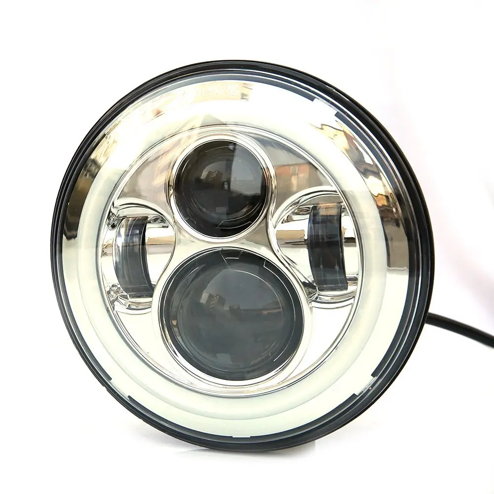 7inch Round LED Halo Projector Headlights with Angle Eye DRL/Turn Signal for 1997-2006 Jeep Wrangler TJ Hummer H1&H2
7inch Round LED Halo Projector Headlights with Angle Eye DRL/Turn Signal for 1997-2006 Jeep Wrangler TJ Hummer H1&H2