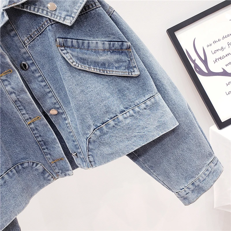 Women Denim Short Coat Shawl Detachable Vintage Loose Jacket 2021 Streetwear Long Sleeve Boyfriend Blue Cowgirl Jacket Female
Women Denim Short Coat Shawl Detachable Vintage Loose Jacket 2021 Streetwear Long Sleeve Boyfriend Blue Cowgirl Jacket Female
