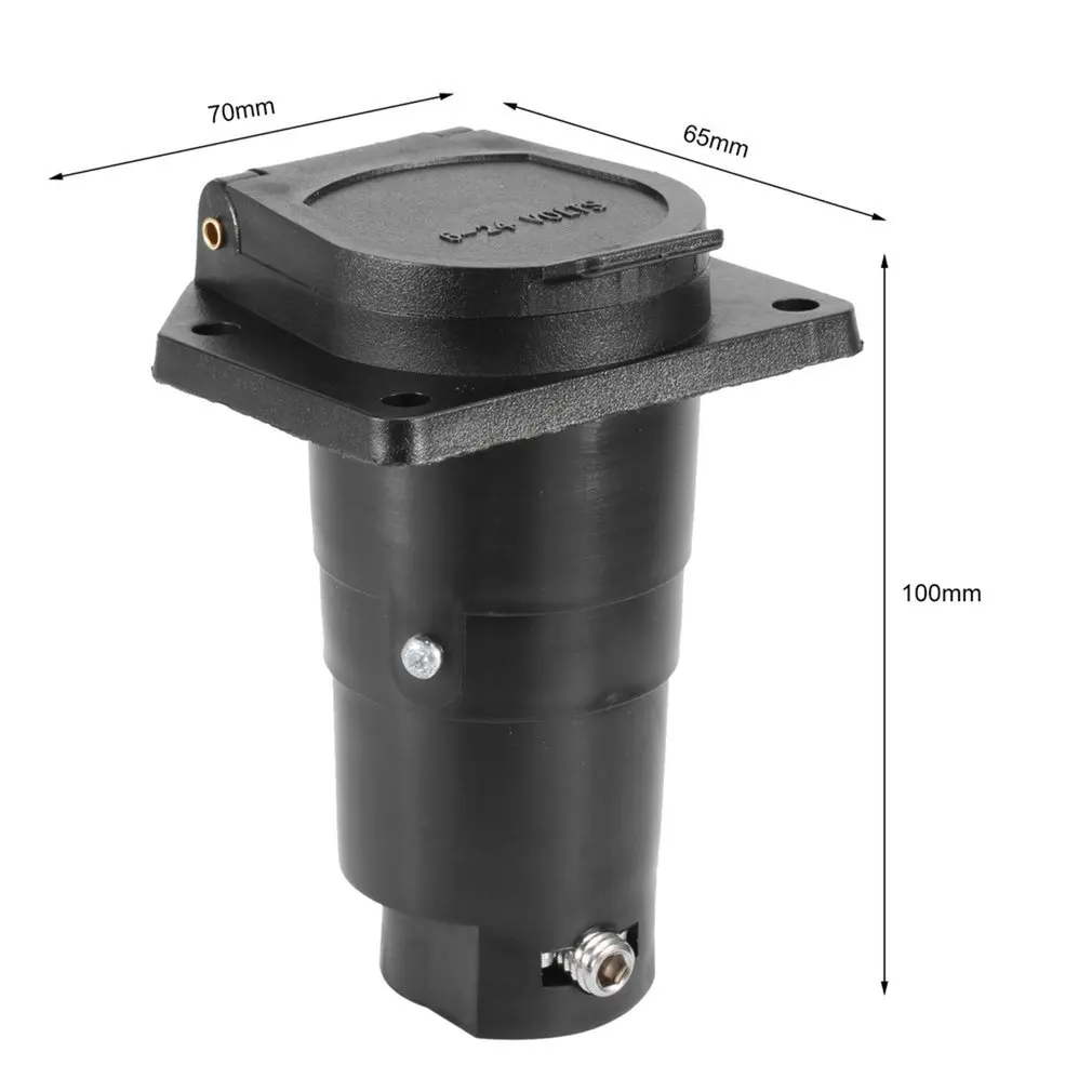7 Pins Plug Trailer Adapter Connects Trailer Transfers Converter Connector 
7 Pins Plug Trailer Adapter Connects Trailer Transfers Converter Connector