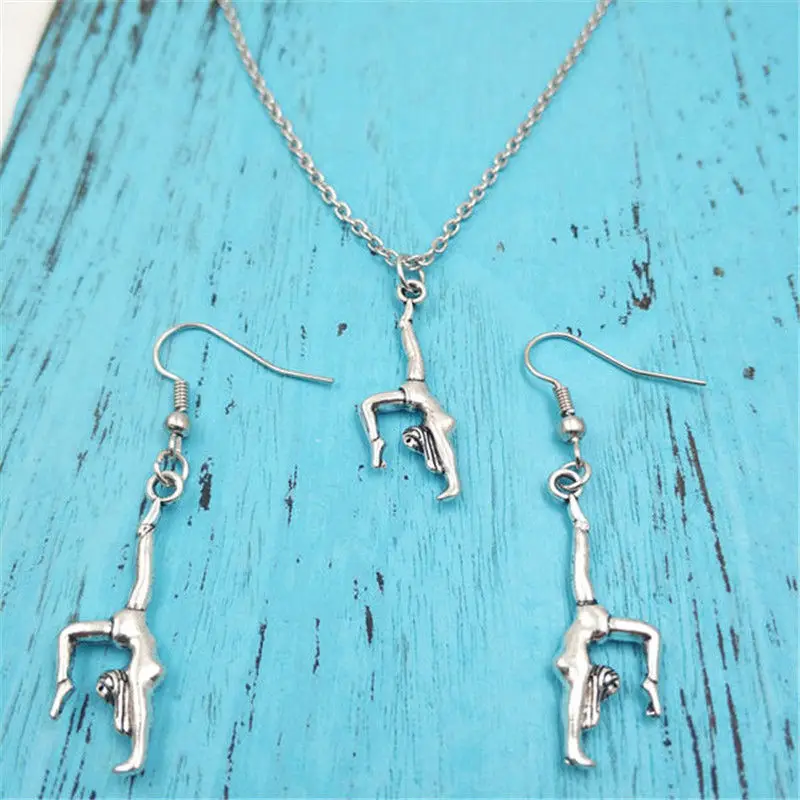 Gymnastics Girl Vintage Earring Necklace Sets Jewelry Set Antique,Fashion Women Christmas Birthday Girl Gifts
Gymnastics Girl Vintage Earring Necklace Sets Jewelry Set Antique,Fashion Women Christmas Birthday Girl Gifts