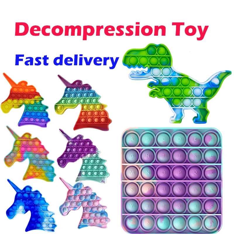Fidget Toys Push Bubble Sensory Rainbow Squishy Stress Reliever Autism Needs Anti-stress Toys for Adult Children
Fidget Toys Push Bubble Sensory Rainbow Squishy Stress Reliever Autism Needs Anti-stress Toys for Adult Children
