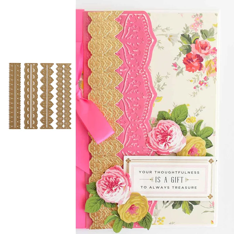 Ruffle Stripes Lace Die Cutting Dies Scrapbook Diary Decoration Stencil Ebossing Template DIY Greeting Card Handmade
Ruffle Stripes Lace Die Cutting Dies Scrapbook Diary Decoration Stencil Ebossing Template DIY Greeting Card Handmade