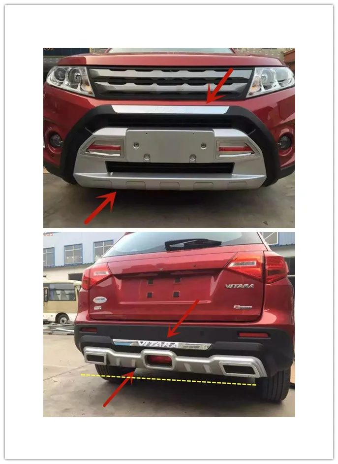 Для Suzuki vitara 2016-2018 ABS инженерные пластмассовые передние и задние бамперы Защита от царапин автомобильные аксессуары
Для Suzuki vitara 2016-2018 ABS инженерные пластмассовые передние и задние бамперы Защита от царапин автомобильные аксессуары