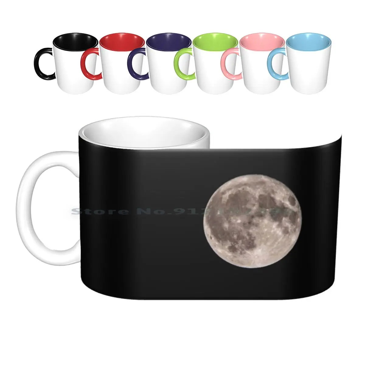 

Керамические кружки Harvest Moon, кофейные чашки, Кружка для молока и чая, луна, сбор Луны, звезды, лунный свет, луна, луна
