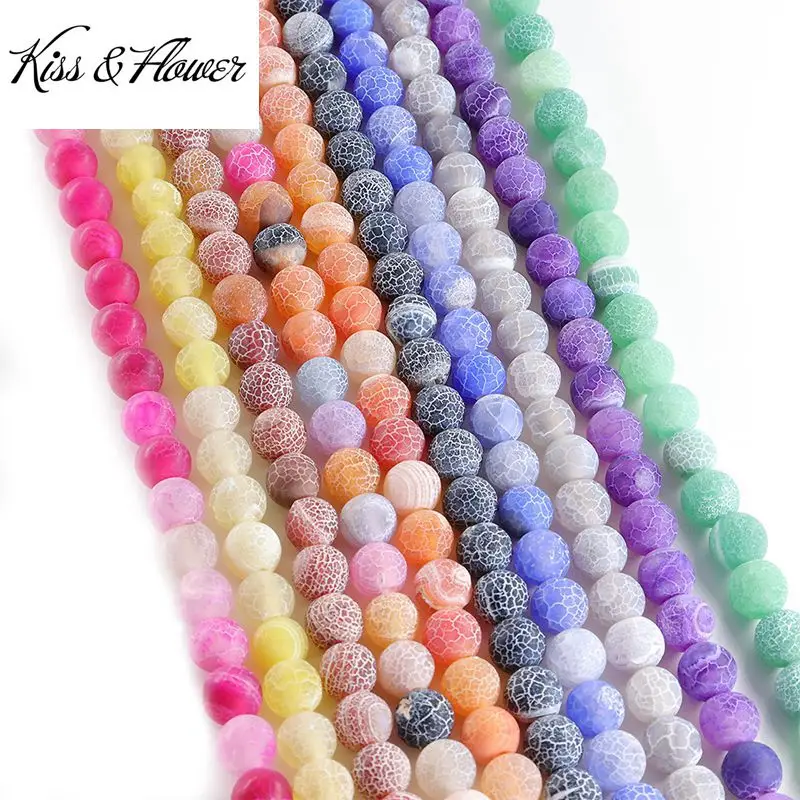 KISS&FLOWER LB48 4 6 8 10 12mm Natural Stone Jewelry DIY Making Accessories Bracelet Necklace Matte Colorful Agate Loose Beads
KISS&FLOWER LB48 4 6 8 10 12mm Natural Stone Jewelry DIY Making Accessories Bracelet Necklace Matte Colorful Agate Loose Beads