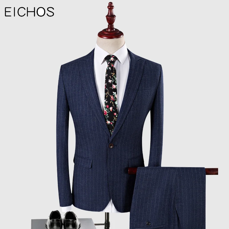 Jackets+Pants Men Striped Suits 2 Pieces Slim Male Wedding Suit For Groom 2019 Autumn Winter Luxury Blazer Mens Tuxedo
Jackets+Pants Men Striped Suits 2 Pieces Slim Male Wedding Suit For Groom 2019 Autumn Winter Luxury Blazer Mens Tuxedo