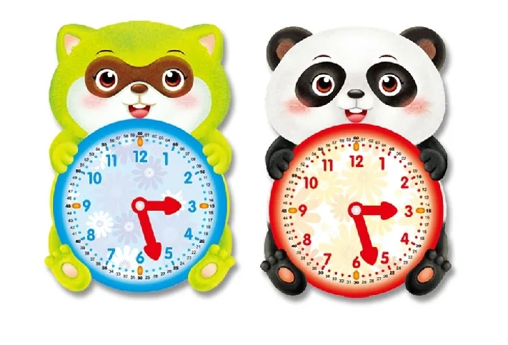 Фото 1pcs toyes for car Baby Clock Teach Children To Learn Recognize A Child Time Timepiece Hour Minute Second Hand Band Aids - купить по