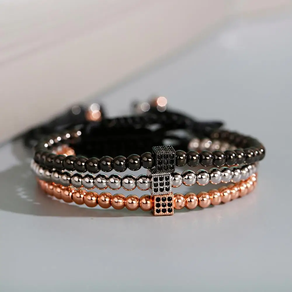 Square Inlaid Zircon Bracelet 2020 Simple Temperament Personality Copper Beads Braided Bracelet Accessories For Man Woman
Square Inlaid Zircon Bracelet 2020 Simple Temperament Personality Copper Beads Braided Bracelet Accessories For Man Woman