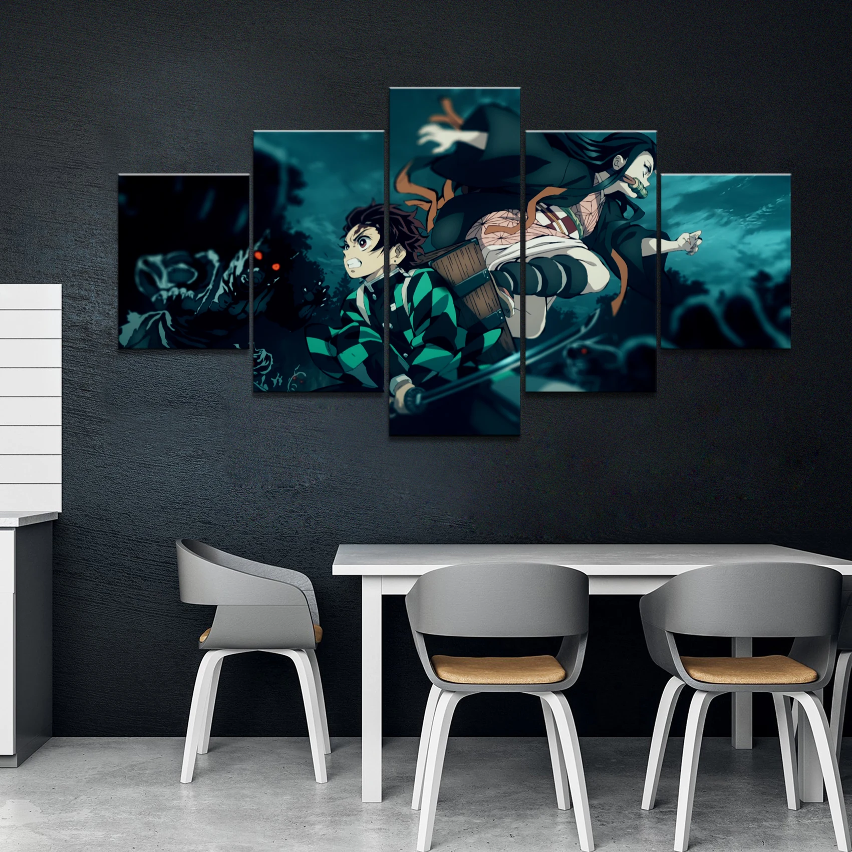 Printing Modular Painting 5 Piece HD Swordsman Anime Boy Picture Demon Slayer Kimetsu No Yaiba Poster Canvas Wall Art Home Decor 
Printing Modular Painting 5 Piece HD Swordsman Anime Boy Picture Demon Slayer Kimetsu No Yaiba Poster Canvas Wall Art Home Decor