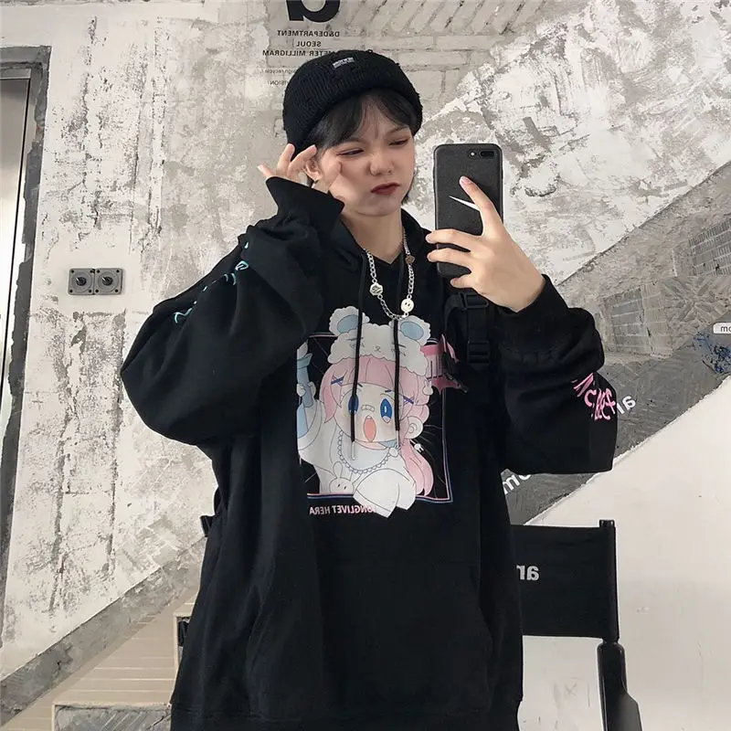 Japanese anime hoodie autumn clothes female sweatshirt fashion print long sleeve tops loose warm velvet plus size pullover femal
Japanese anime hoodie autumn clothes female sweatshirt fashion print long sleeve tops loose warm velvet plus size pullover femal