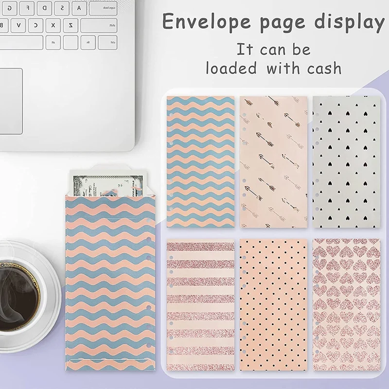 A6 PVC Notebook Binder, Budget Planner Organizer Suitable for Use As a Cash Envelope Wallet in School and Family
A6 PVC Notebook Binder, Budget Planner Organizer Suitable for Use As a Cash Envelope Wallet in School and Family