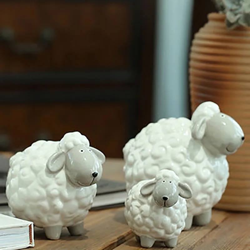 Home Decoration Accessories Ceramic Sheep Ornaments Nordic Creative Modern Simple Desktop Animal Furnishings Adornos Para Casa
Home Decoration Accessories Ceramic Sheep Ornaments Nordic Creative Modern Simple Desktop Animal Furnishings Adornos Para Casa