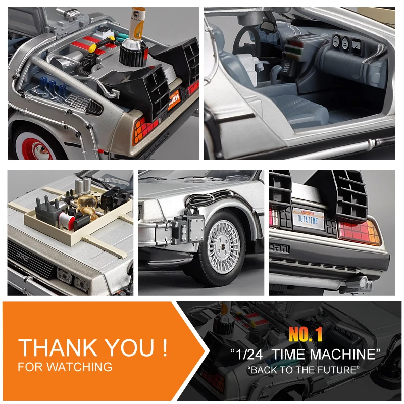 Welly 1:24 литья под давлением модель автомобиля из сплава DMC-12 delorean back to the future время