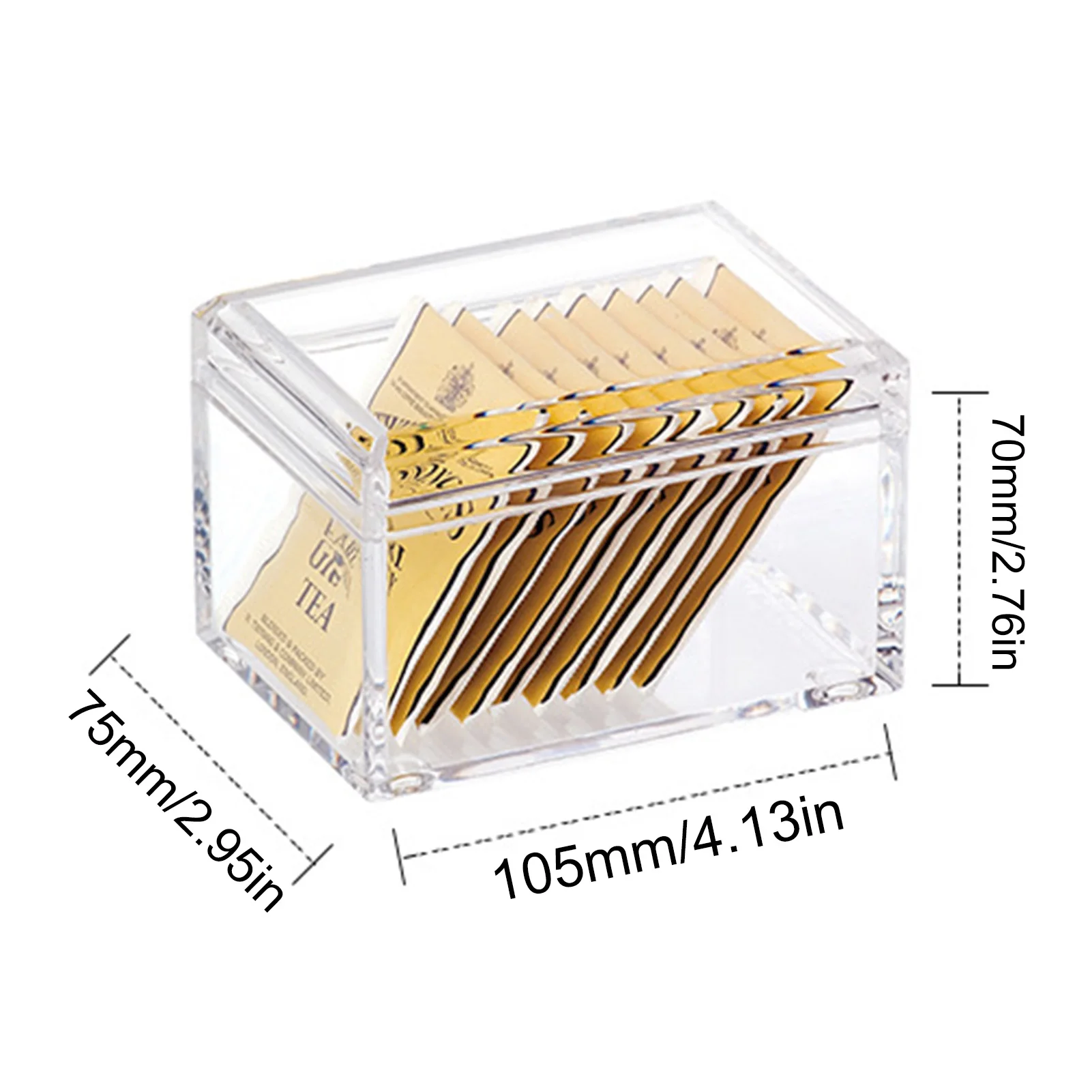 Clear Acrylic Tea Bags Holder Coffee Sugar Bag Boxes Acrylic Storage Organizer Case Storage Boxes for Home
Clear Acrylic Tea Bags Holder Coffee Sugar Bag Boxes Acrylic Storage Organizer Case Storage Boxes for Home