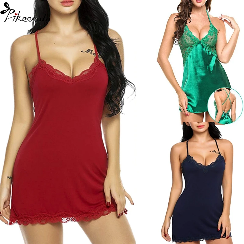 Сексуальное нижнее белье, порно, Женская кружевная Пижама, нижнее белье, сексуальные костюмы, одежда, горячая эротическая женская ночная сорочка, нижнее белье