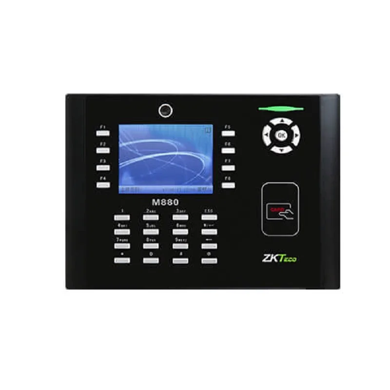 Высокоскоростной контрольный терминал ZKteco M880 TCP/IP RFID 1 3 миллиона пикселей камера