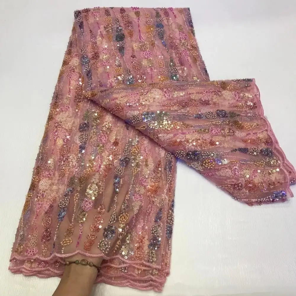 Gold Handmade Lace African French Lace Fabric 2020 High Quality Bead/Sequin Ghana Lace For Nigerian Lace Fabrics For Party Dress
Gold Handmade Lace African French Lace Fabric 2020 High Quality Bead/Sequin Ghana Lace For Nigerian Lace Fabrics For Party Dress