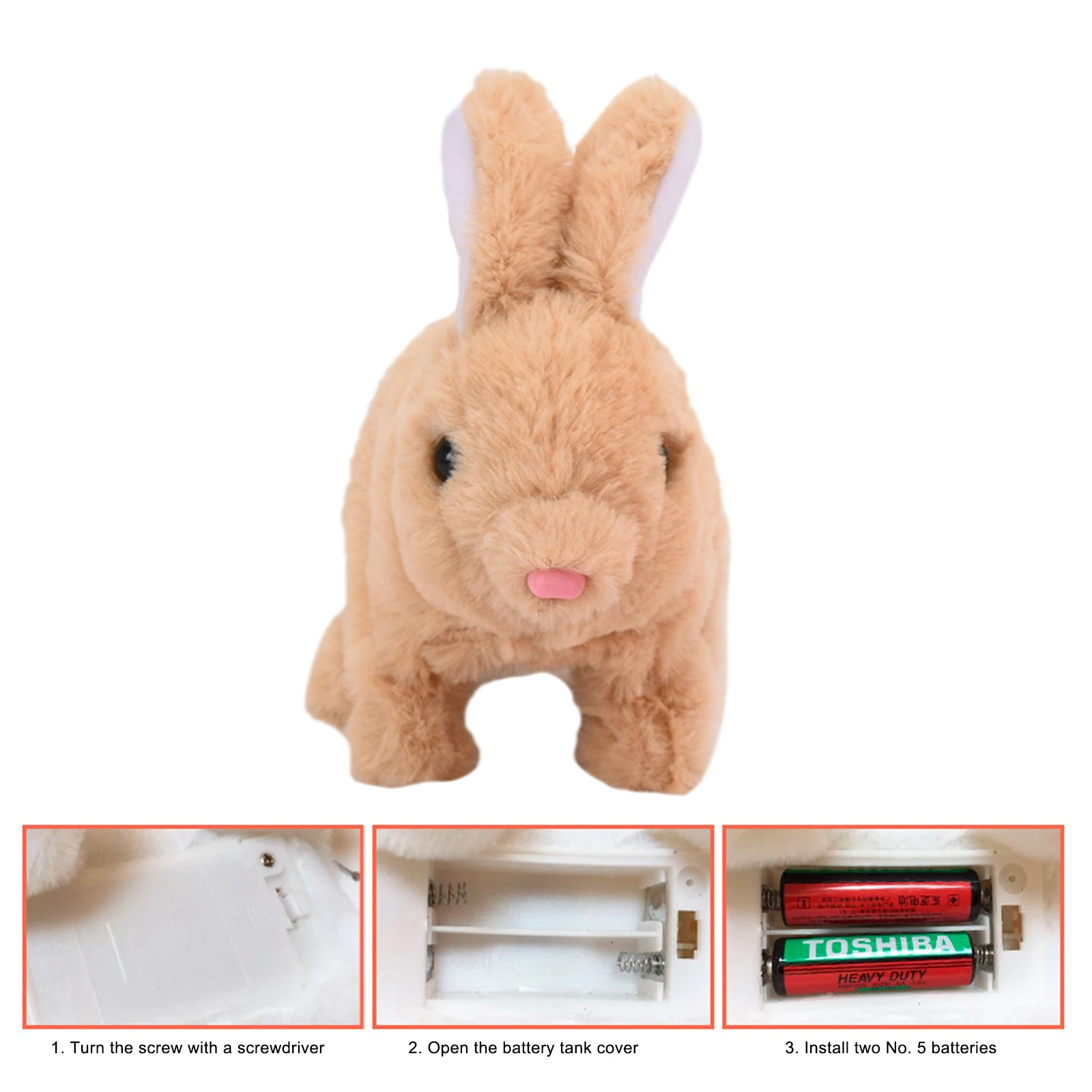 Electric Pet Toy Plush Rabbit with Moving Ears Mouth Jumping Realistic Appearance Tool
Electric Pet Toy Plush Rabbit with Moving Ears Mouth Jumping Realistic Appearance Tool