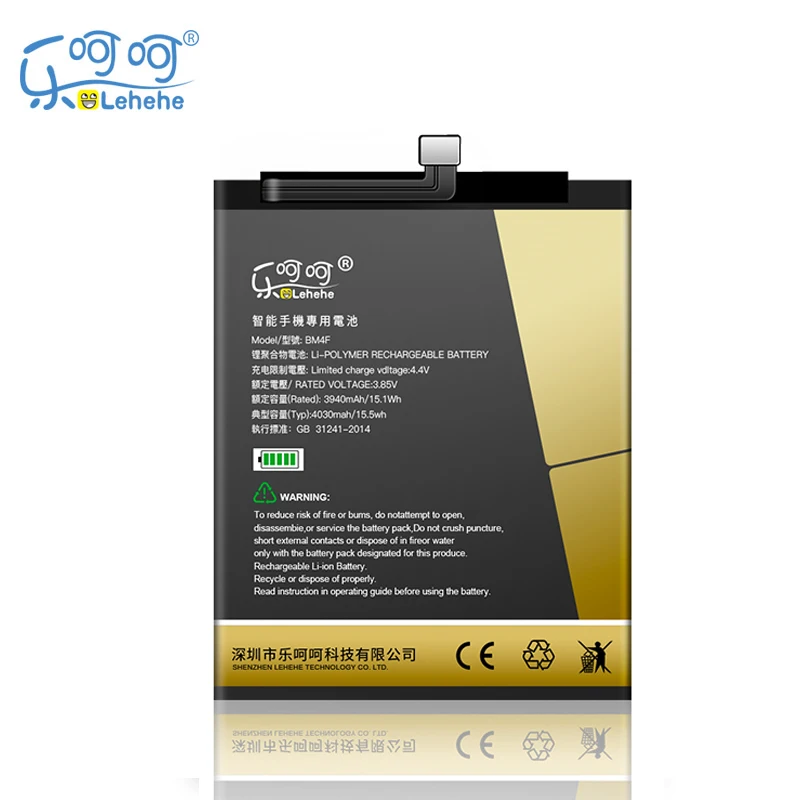 New Original LEHEHE Battery for Xiaomi CC9e CC9 BM4F 4030mAh Smartphone Replacement Bateria with Tools Gifts
New Original LEHEHE Battery for Xiaomi CC9e CC9 BM4F 4030mAh Smartphone Replacement Bateria with Tools Gifts