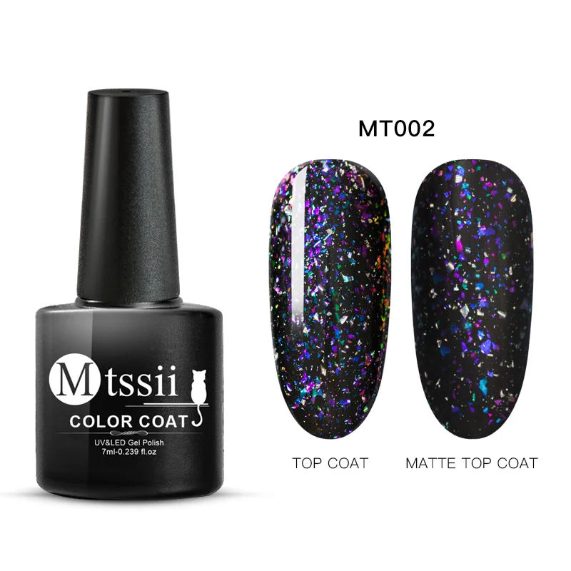Mtssii 7ml Chameleon Holographic Gel Polish Starry Sparkle Glitter Soak Off UV Varnish Nail Art Lacquer Enamel Manicure | Красота и