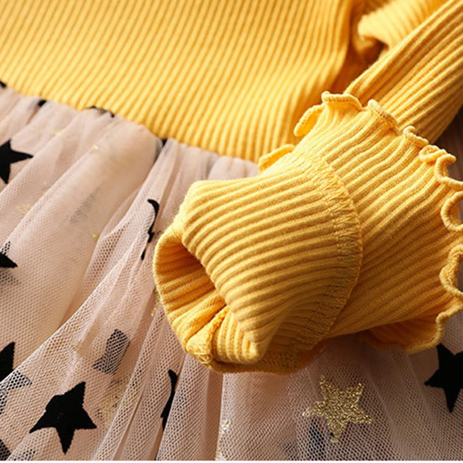 Kids Long Sleeve Lace Drsses for Girls Party Dress Star Printed Birthday Tutu Dresses Children Casual Wear 3 6 8 Years Vestidos
Kids Long Sleeve Lace Drsses for Girls Party Dress Star Printed Birthday Tutu Dresses Children Casual Wear 3 6 8 Years Vestidos