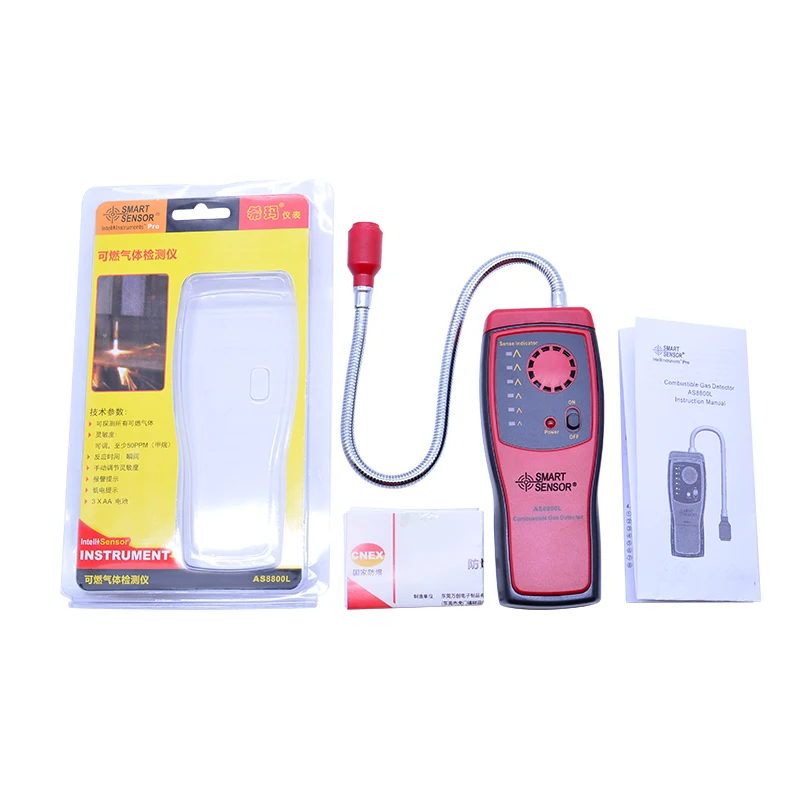 Gas Analyzer Combustible gas detector port flammable natural gas Leak Location Determine meter Tester Sound Light Alarm AS8800L
Gas Analyzer Combustible gas detector port flammable natural gas Leak Location Determine meter Tester Sound Light Alarm AS8800L