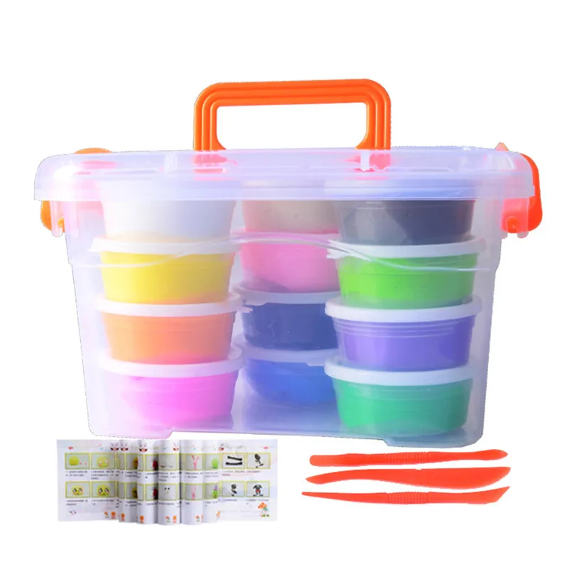 12/24/36 Colors Air Dry Fluffy Slime Modeling Clay Set Box Children Toys Play Dough DIY Snow Plasticine Polymer Magic Clay Toy
12/24/36 Colors Air Dry Fluffy Slime Modeling Clay Set Box Children Toys Play Dough DIY Snow Plasticine Polymer Magic Clay Toy
