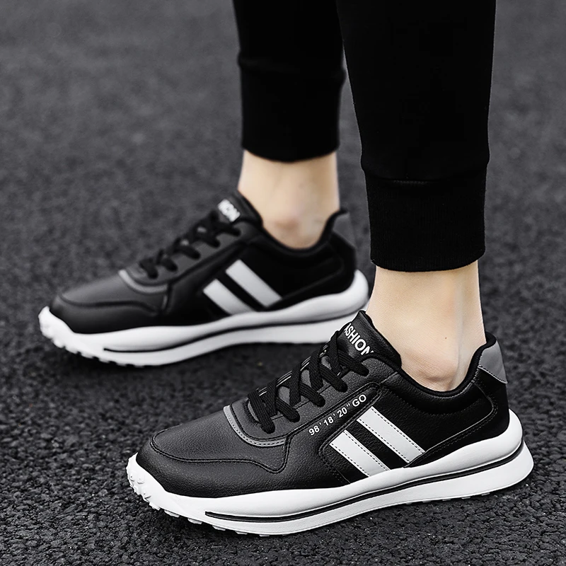 2021 New Style Men's Vulcanize Shoes Casual Soft PU Leather Men's Sneakers Outdoor Walking Increase Men's Flat Shoes39-44
2021 New Style Men's Vulcanize Shoes Casual Soft PU Leather Men's Sneakers Outdoor Walking Increase Men's Flat Shoes39-44