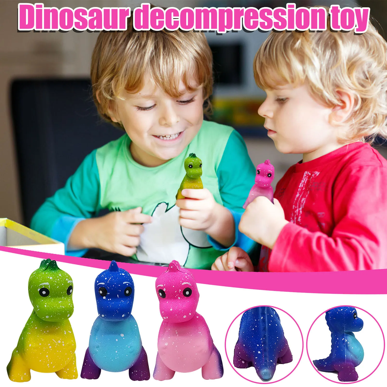 

Fidget Toys Squishy Kids Adult Slow Rebound Simulation Star Dinosaur Decompression Toy Popit Squeeze Sensory Toy анисѬесс #3