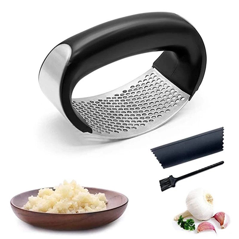 Garlic Press Rocker Garlic Press Kitchen Gadget Stainless Steel Garlic Mincer Garlic Crusher Silicone Garlic Peeler Clean Brush
Garlic Press Rocker Garlic Press Kitchen Gadget Stainless Steel Garlic Mincer Garlic Crusher Silicone Garlic Peeler Clean Brush