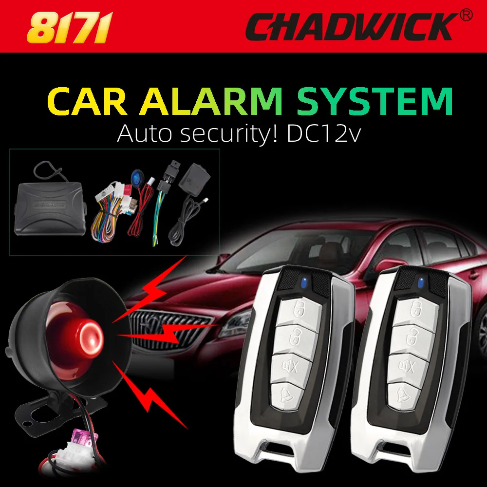 Автомобильная сигнализация с пультом дистанционного управления, противоугонная Автомобильная сигнализация, защита от взлома, система безопасности без ключа, CHADWICK 8171
Автомобильная сигнализация с пультом дистанционного управления, противоугонная Автомобильная сигнализация, защита от взлома, система безопасности без ключа, CHADWICK 8171