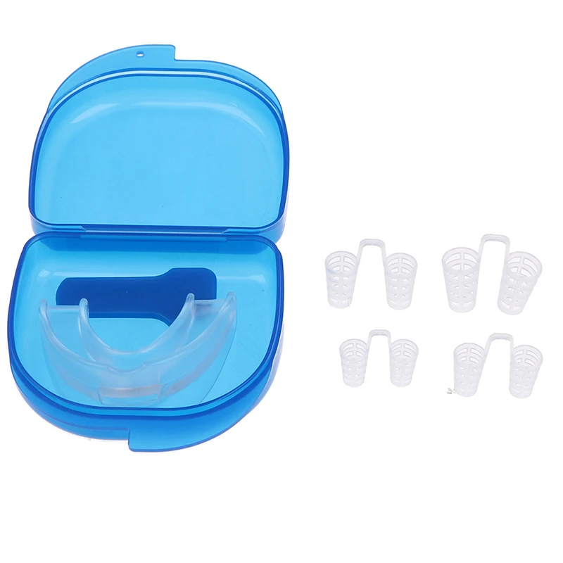 6PCS/Set Anti Snore Apnea Nose Clip Breathe Aid Silent Snore Device Sleeping Equipment Tooth Cover With Storage Case
6PCS/Set Anti Snore Apnea Nose Clip Breathe Aid Silent Snore Device Sleeping Equipment Tooth Cover With Storage Case