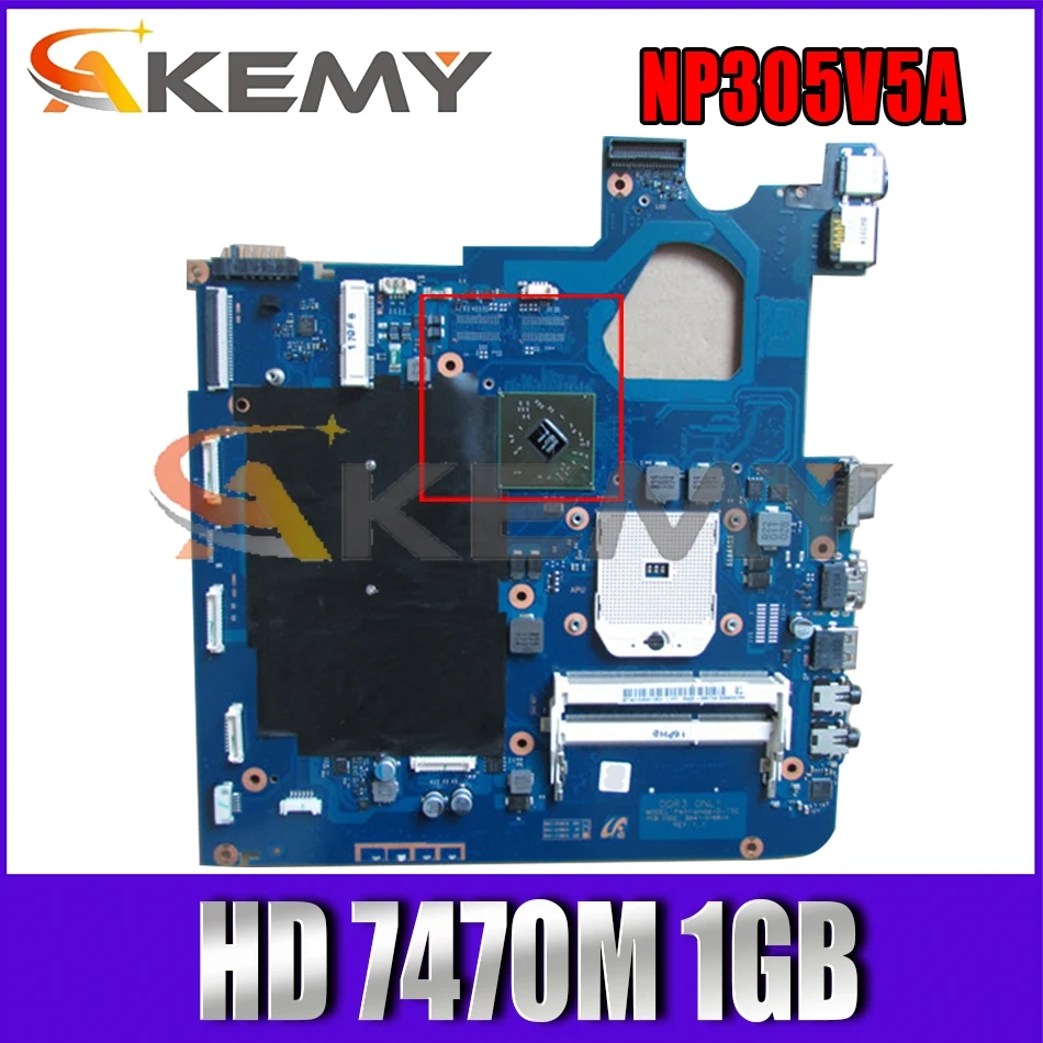 AKEMY для Samsung NP305V5A 305V5A Материнская плата ноутбука BA92-08673A BA92-08673B BA41-01681A HD 7470 м 1 Гб
AKEMY для Samsung NP305V5A 305V5A Материнская плата ноутбука BA92-08673A BA92-08673B BA41-01681A HD 7470 м 1 Гб