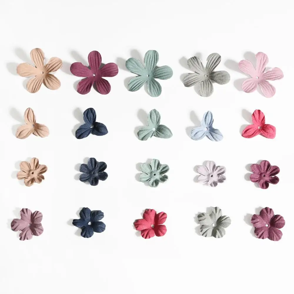 30 шт. миниатюрные изысканные разноцветные цветы искусственные ручной работы