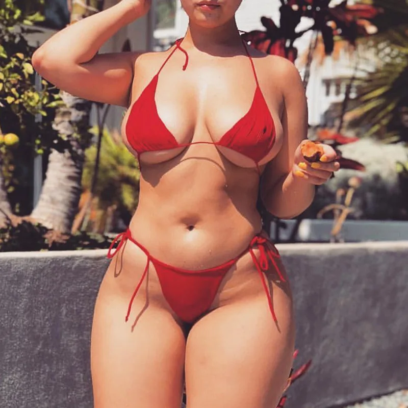 2021 Bikini Bathing Suit Women 2 Peice Set Swimsuit Thong Sexy Micro Swimwear String Brazil V Waist Orange Swimming for Monokini
2021 Bikini Bathing Suit Women 2 Peice Set Swimsuit Thong Sexy Micro Swimwear String Brazil V Waist Orange Swimming for Monokini