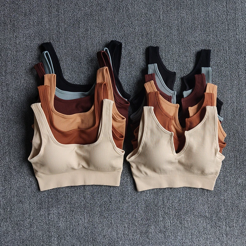 Seamless Sports Bra Women's Underwear Fitness Yoga Running Vest Underwear Thickened Cropped Tops Underwear Push-up Bra Tops
Seamless Sports Bra Women's Underwear Fitness Yoga Running Vest Underwear Thickened Cropped Tops Underwear Push-up Bra Tops