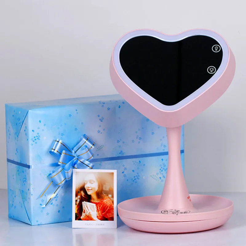 Fashion Heart Makeup Mirror with LED Light USB Eye Protect Portable Lamp Touch Switch Mirror Home Decor Beauty Cosmetic Mirrors
Fashion Heart Makeup Mirror with LED Light USB Eye Protect Portable Lamp Touch Switch Mirror Home Decor Beauty Cosmetic Mirrors