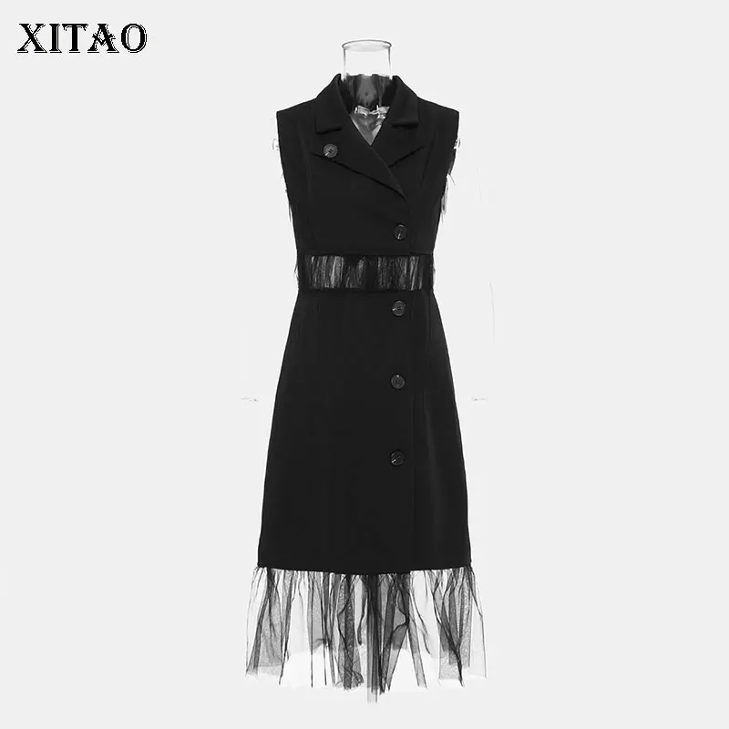 XITAO Patchwork Single Breasted Solid Dress Women 2021 Autumn Casual Fashion Style Temperament All Match Women Clothes WMD3234
XITAO Patchwork Single Breasted Solid Dress Women 2021 Autumn Casual Fashion Style Temperament All Match Women Clothes WMD3234