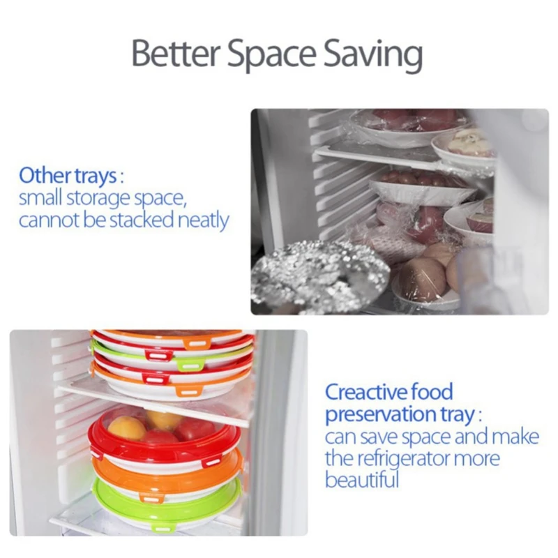 Vacuum Sealed Food Preservation Tray Stackable Reusable Food Storage Container with Elastic Lid For Refrigerator Freezer 
Vacuum Sealed Food Preservation Tray Stackable Reusable Food Storage Container with Elastic Lid For Refrigerator Freezer