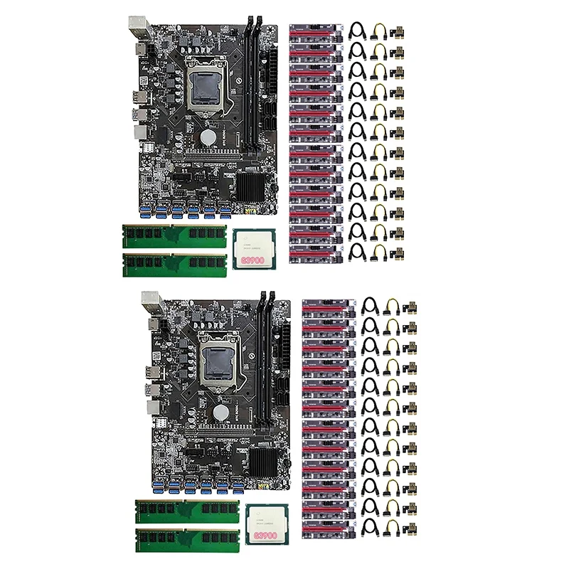 Материнская плата для майнинга B250 BTC с 12X009S PCIE 1X до 16X, переходная карта + 1XG390 0 ЦП + DDR4 ОЗУ LGA1151 DDR4 DIMM SATA3.0
Материнская плата для майнинга B250 BTC с 12X009S PCIE 1X до 16X, переходная карта + 1XG390 0 ЦП + DDR4 ОЗУ LGA1151 DDR4 DIMM SATA3.0