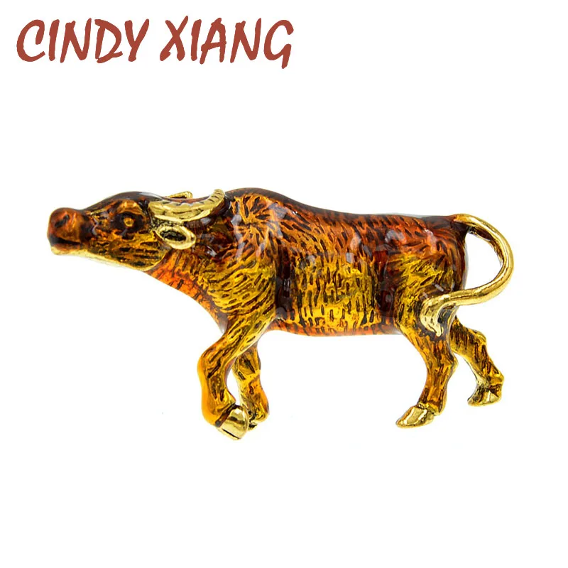 CINDY XIANG Enamel Cow Brooch Women And Men Unisex Brooches Animal Design Bull Year Fashion Accessories 2 Colors Available
CINDY XIANG Enamel Cow Brooch Women And Men Unisex Brooches Animal Design Bull Year Fashion Accessories 2 Colors Available