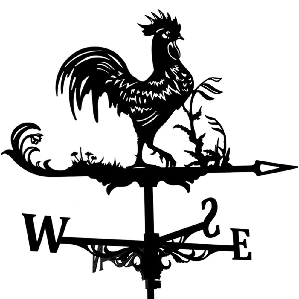 Wind Vane Yard Decoration Black Chicken Durable Easy To Assemble Stainless Steel European Gardening Metal Crafts
Wind Vane Yard Decoration Black Chicken Durable Easy To Assemble Stainless Steel European Gardening Metal Crafts