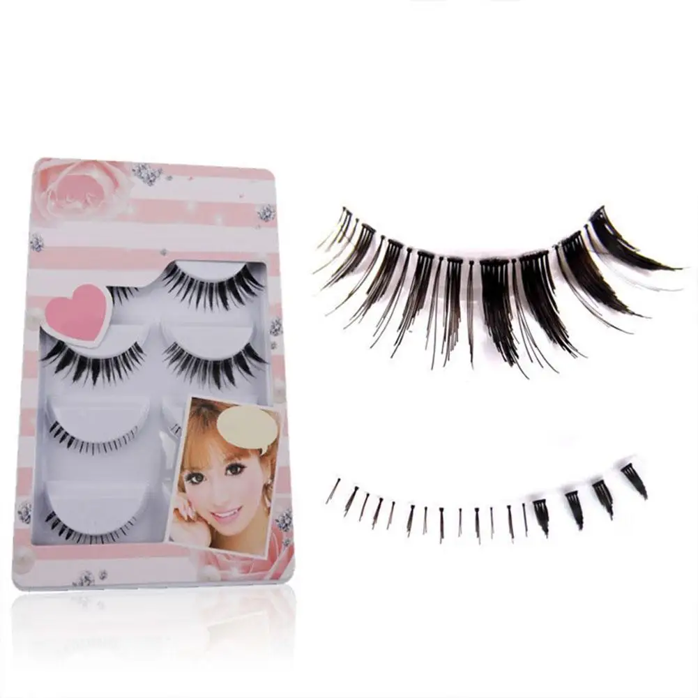 

Soft Long Thick False Eyelashes Upper Lower Eye Lash Extension Set 5 Pairs Lashes Natural False Eyelashes Dramatic Volume 2020