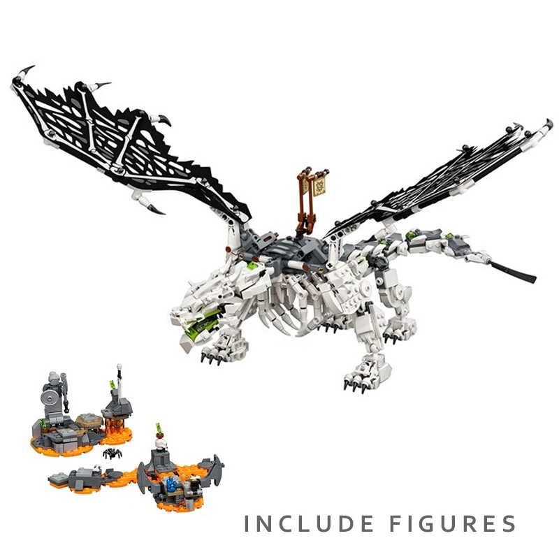 1016pcs Skull Sorcerer Dragon Model Building Blocks Bricks Ninja Compatible 71721 with Figures Boys DIY Toys for Children Gifts 
1016pcs Skull Sorcerer Dragon Model Building Blocks Bricks Ninja Compatible 71721 with Figures Boys DIY Toys for Children Gifts