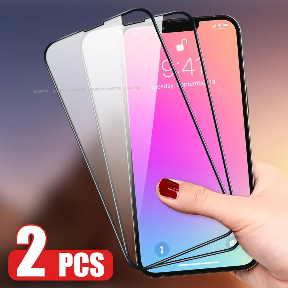 2pcs protective film tempered glass for iPhone 13 12 11 pro max mini mobile phone film black color 9D
2pcs protective film tempered glass for iPhone 13 12 11 pro max mini mobile phone film black color 9D