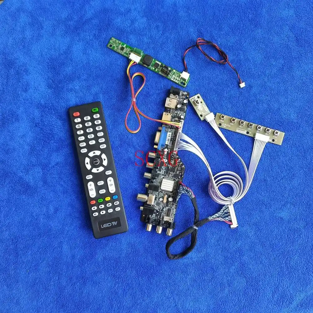 30-Pin LVDS AV VGA USB HDMI-compatible Display Drive Board Digital Fit DV185WHM/HM185WX1/HT185WX1/HT185WXB LED LCD KIT 1366*768
30-Pin LVDS AV VGA USB HDMI-compatible Display Drive Board Digital Fit DV185WHM/HM185WX1/HT185WX1/HT185WXB LED LCD KIT 1366*768